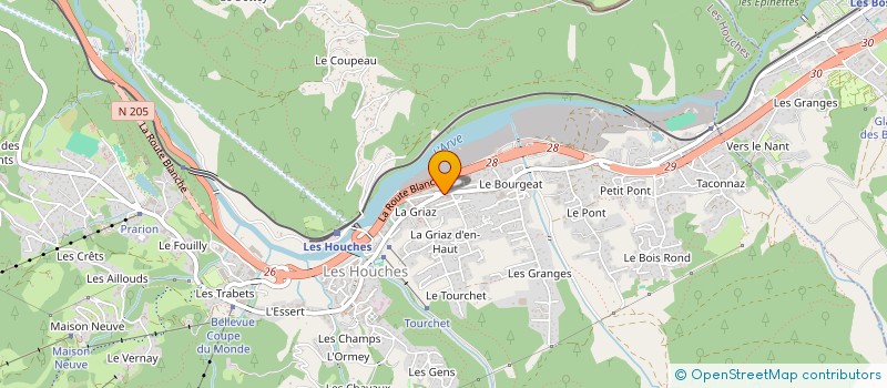 localisation de l'entreprise MONSIEUR AHMAD FEHRAD SUMTALLEE  LES HOUCHES