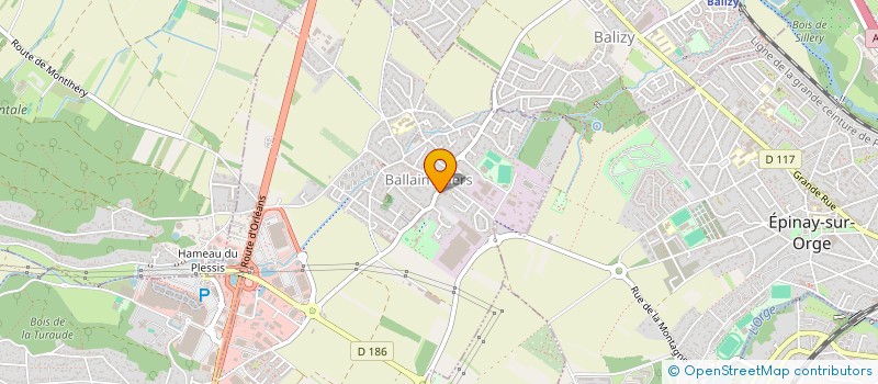 localisation de l'entreprise MONSIEUR AHMAD HAMDAN  BALLAINVILLIERS