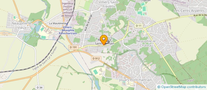 localisation de l'entreprise MONSIEUR AHMAD HASHIMI  VILLIERS-SAINT-FREDERIC