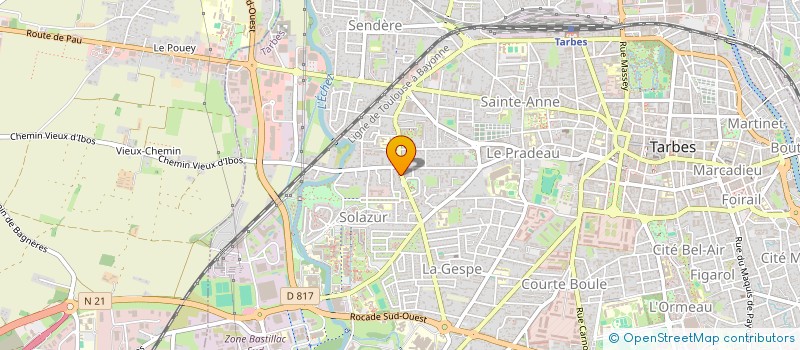 localisation de l'entreprise MONSIEUR AHMAD HASSAN  TARBES