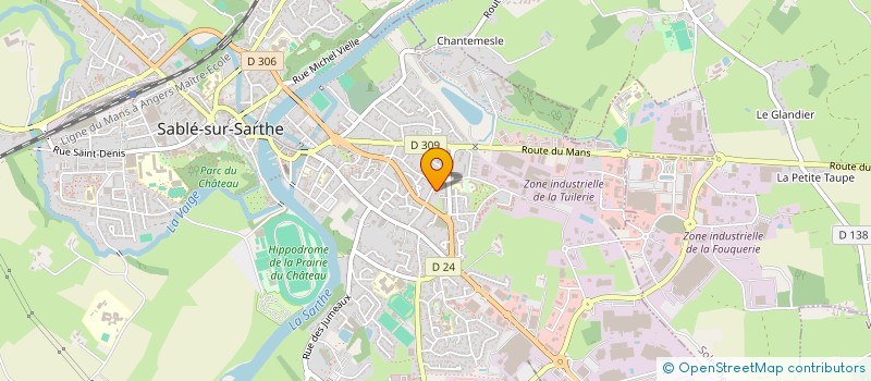 localisation de l'entreprise MONSIEUR AHMAD MANAA  SABLE-SUR-SARTHE