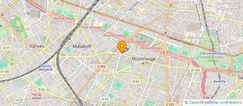 localisation de l'entreprise MONSIEUR AHMAD MOUSTAFA  MONTROUGE