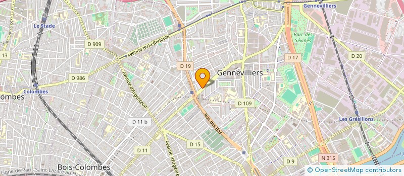 localisation de l'entreprise MONSIEUR AHMAD RABII  GENNEVILLIERS