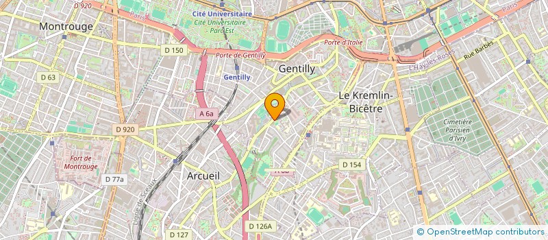 localisation de l'entreprise MONSIEUR AHMAD RAHMANI  GENTILLY