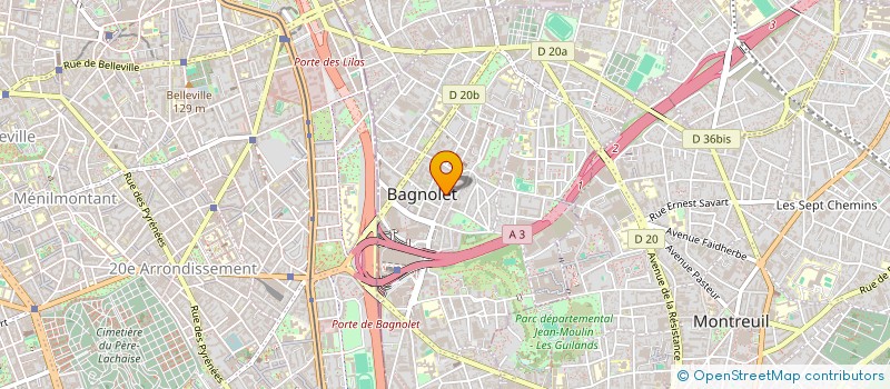 localisation de l'entreprise MONSIEUR AHMAD RAMEZ à BAGNOLET