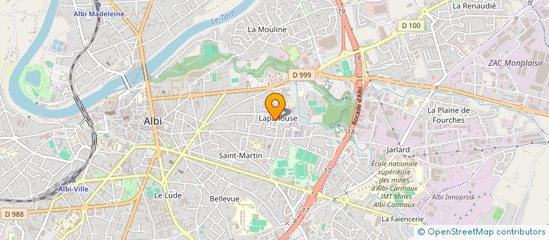 localisation de l'entreprise MONSIEUR AHMAD SARHAN  ALBI