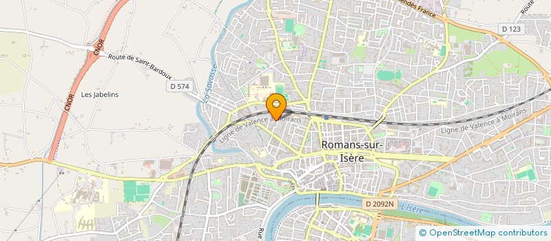 localisation de l'entreprise MONSIEUR AHMAD SHAFAQ  ROMANS-SUR-ISERE