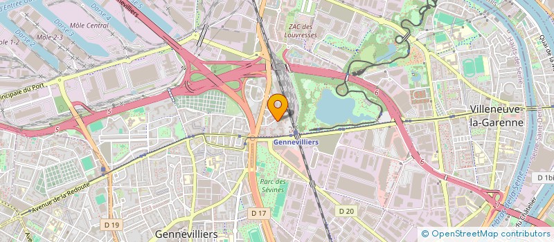 localisation de l'entreprise MONSIEUR AHMADI AHMADI à GENNEVILLIERS