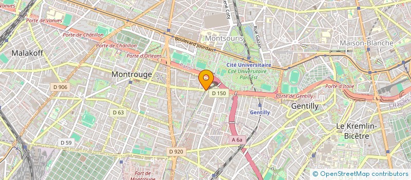 localisation de l'entreprise MONSIEUR AHMADOU DIA  MONTROUGE