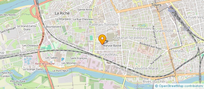 localisation de l'entreprise MONSIEUR AHMADOU DOUMBOUYA  TOURS