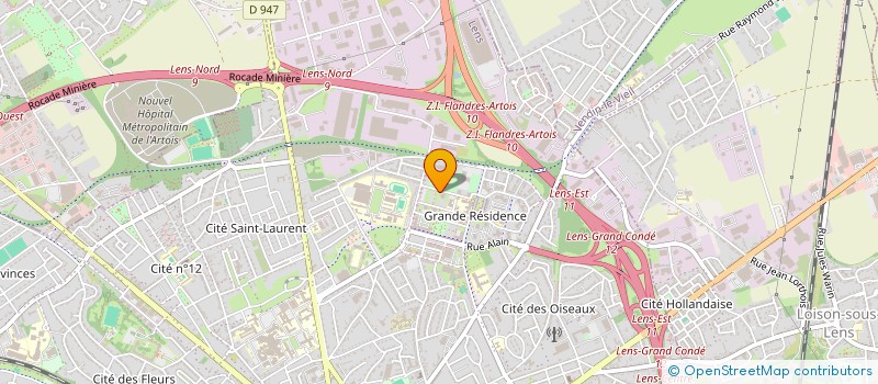 localisation de l'entreprise MONSIEUR AHMADOU LAKHAL  LENS