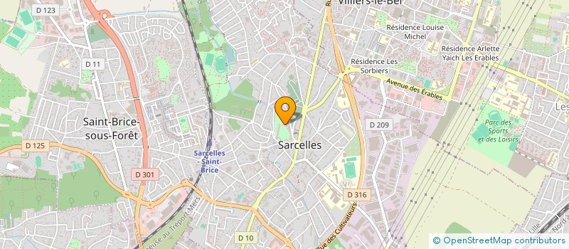 localisation de l'entreprise MONSIEUR AHMED ABDELLI  SARCELLES