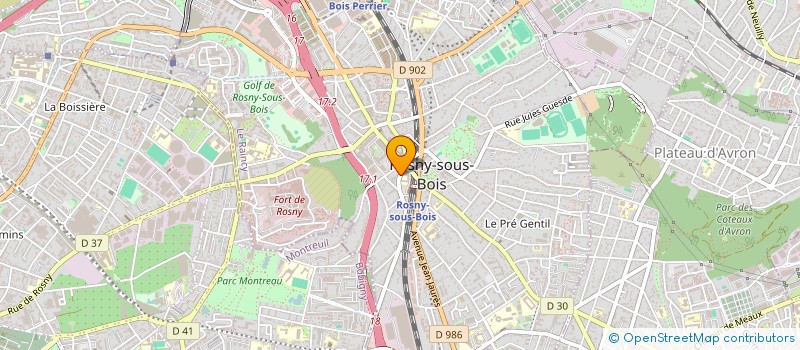 localisation de l'entreprise MONSIEUR AHMED ABOUDAOUD à ROSNY-SOUS-BOIS