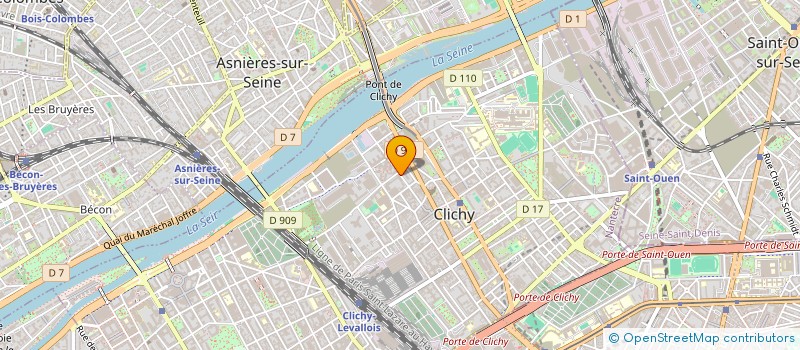 localisation de l'entreprise MONSIEUR AHMED ABOULFOUJJA à CLICHY