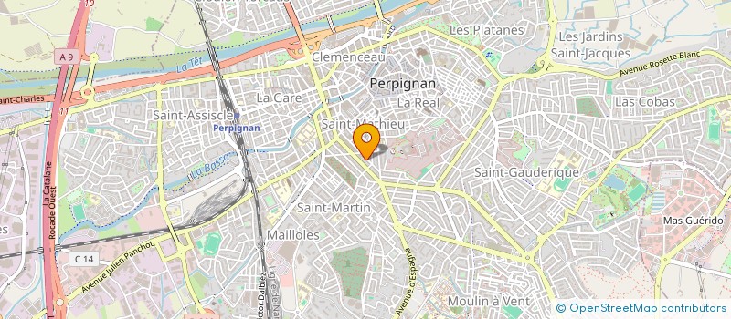 localisation de l'entreprise MONSIEUR AHMED ADDAD  PERPIGNAN