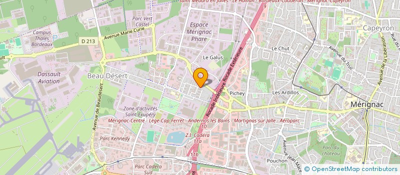 localisation de l'entreprise MONSIEUR AHMED ADJADJ  MERIGNAC