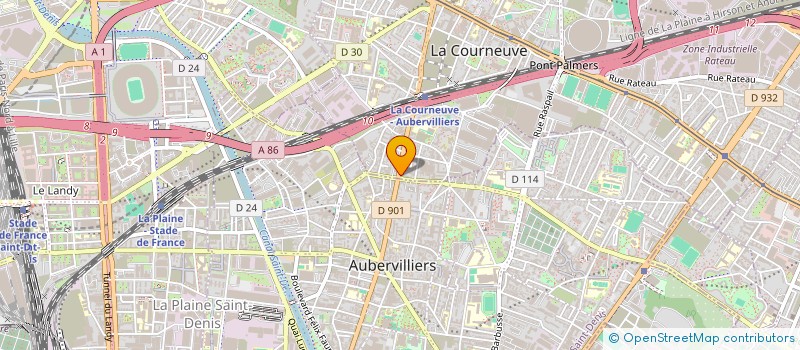 localisation de l'entreprise MONSIEUR AHMED AGUEZZOUL à LA COURNEUVE
