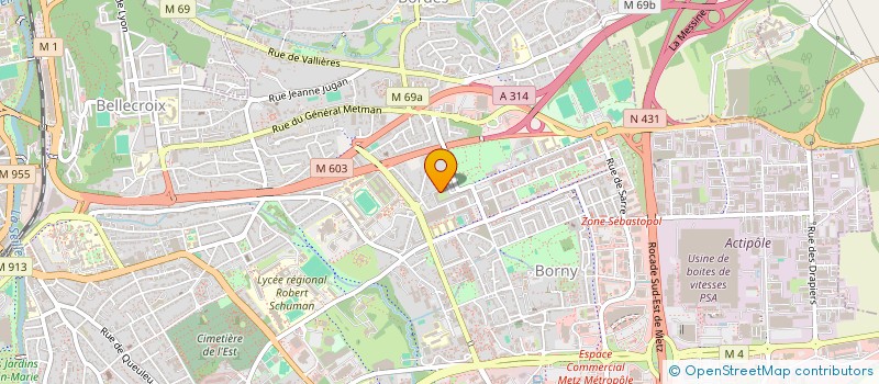 localisation de l'entreprise MONSIEUR AHMED AHMED  METZ