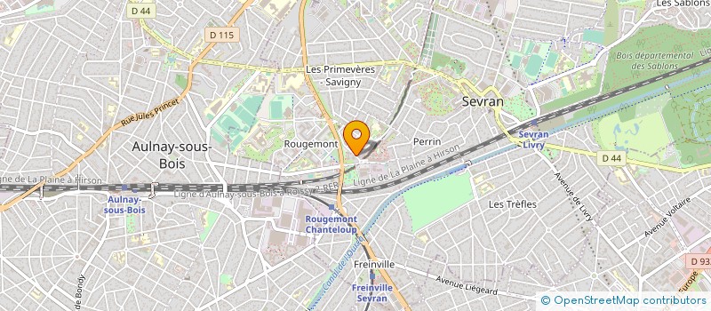 localisation de l'entreprise MONSIEUR AHMED AHMED GUMAA à SEVRAN