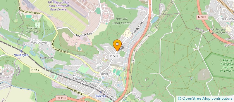 localisation de l'entreprise MONSIEUR AHMED AHMISS  BIEVRES