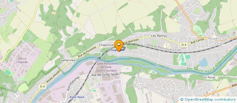 localisation de l'entreprise MONSIEUR AHMED AHRAOUI  AUVERS-SUR-OISE