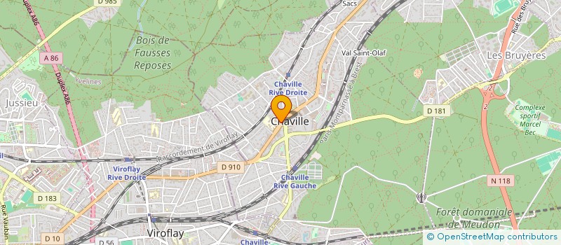 localisation de l'entreprise MONSIEUR AHMED AICHOUNI à CHAVILLE