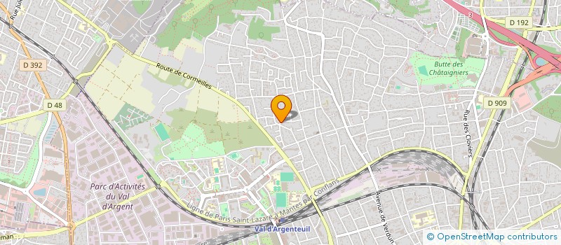 localisation de l'entreprise MONSIEUR AHMED AISSAOUI  ARGENTEUIL