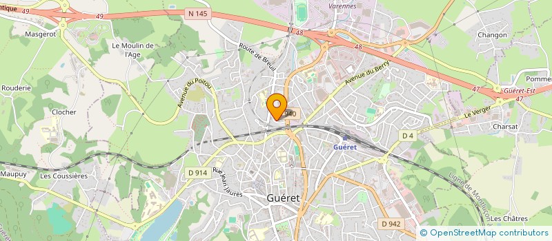 localisation de l'entreprise MONSIEUR AHMED AIT MELLOUK à GUERET
