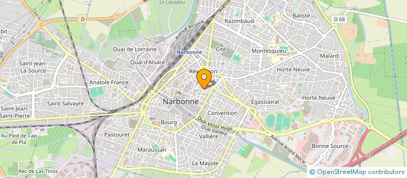 localisation de l'entreprise MONSIEUR AHMED AKROUD  NARBONNE