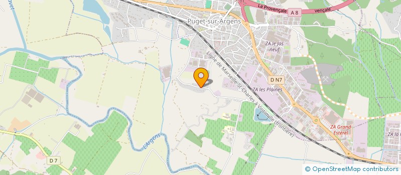 localisation de l'entreprise MONSIEUR AHMED AL AMINE  PUGET-SUR-ARGENS