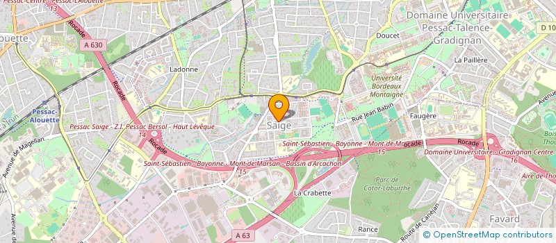 localisation de l'entreprise MONSIEUR AHMED ALI KASSIM  PESSAC