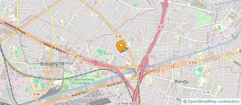 localisation de l'entreprise MONSIEUR AHMED ALOUANE  BOBIGNY