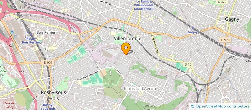 localisation de l'entreprise MONSIEUR AHMED AMIN ACHOUR à VILLEMOMBLE