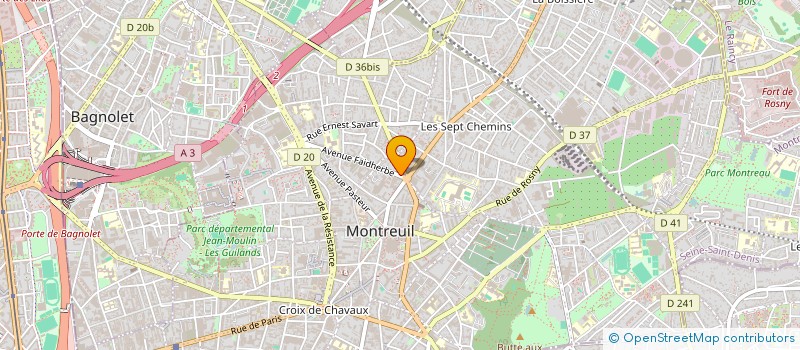 localisation de l'entreprise MONSIEUR AHMED AMINE BEN FEGUIRA à MONTREUIL