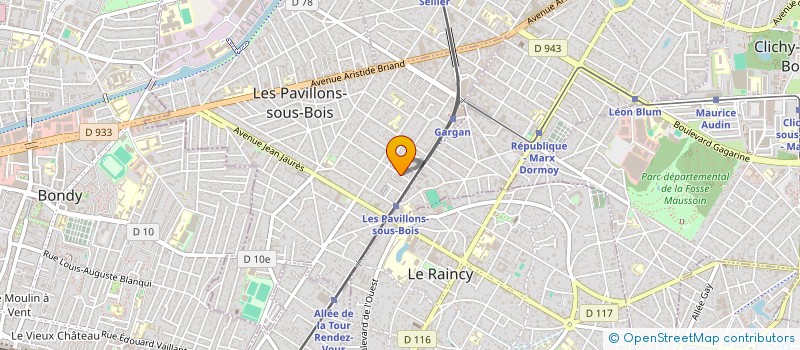 localisation de l'entreprise MONSIEUR AHMED AMMARI  LES PAVILLONS-SOUS-BOIS