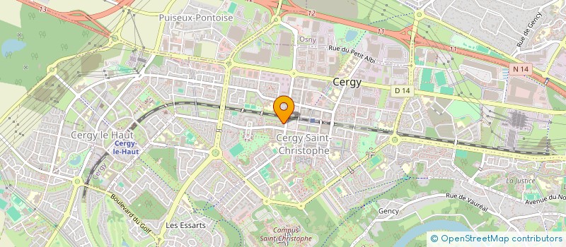 localisation de l'entreprise MONSIEUR AHMED AMMI  CERGY