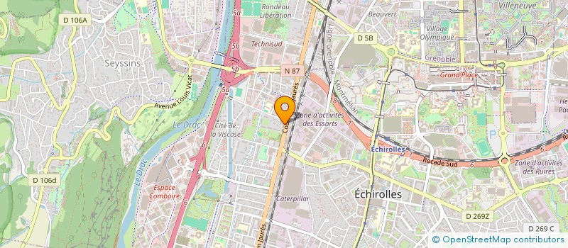 localisation de l'entreprise MONSIEUR AHMED AOURAGH  ECHIROLLES