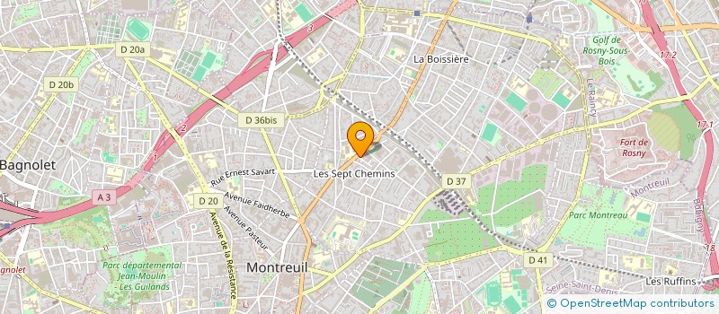 localisation de l'entreprise MONSIEUR AHMED AZOUANE à MONTREUIL