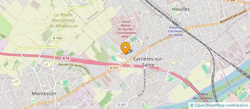 localisation de l'entreprise MONSIEUR AHMED BADAOUI à CARRIERES-SUR-SEINE