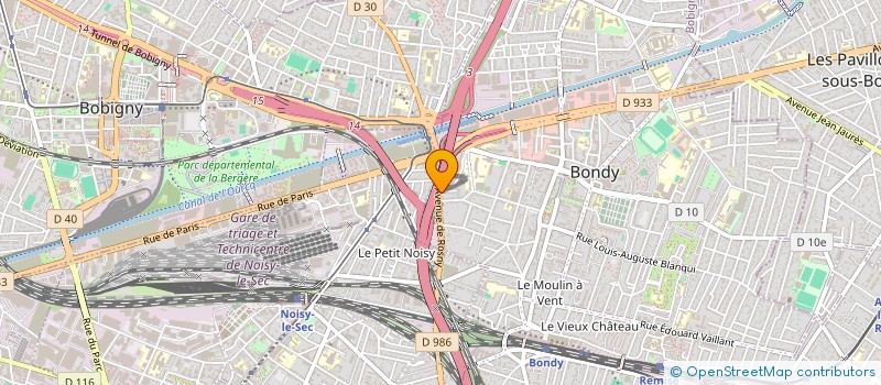 localisation de l'entreprise MONSIEUR AHMED BADR ANWAR ELHENDAWY  BONDY