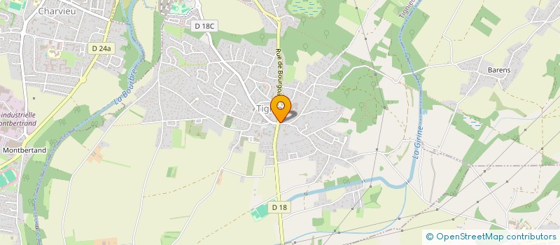 localisation de l'entreprise MONSIEUR AHMED BAGHDADI  TIGNIEU-JAMEYZIEU