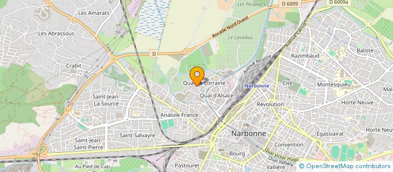 localisation de l'entreprise MONSIEUR AHMED BAKKALI  NARBONNE