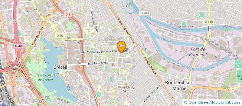 localisation de l'entreprise MONSIEUR AHMED BARACHE  CRETEIL