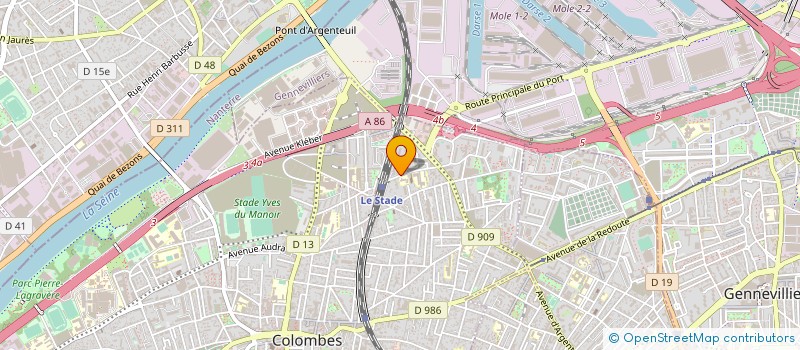 localisation de l'entreprise MONSIEUR AHMED BARAKO  COLOMBES