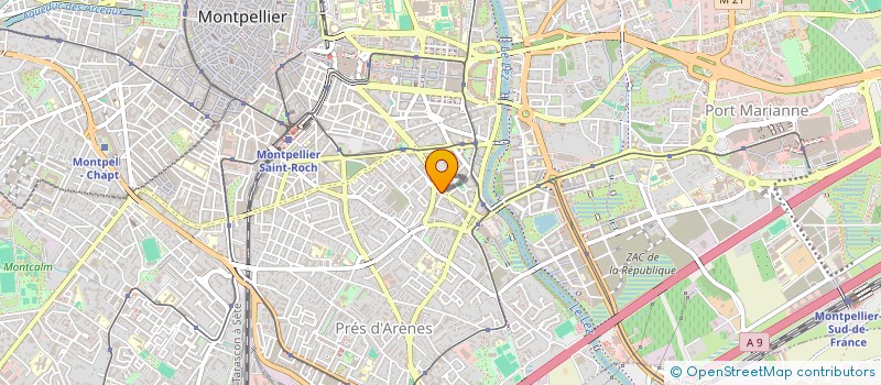 localisation de l'entreprise MONSIEUR AHMED BELAHFID à MONTPELLIER