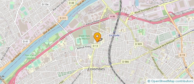localisation de l'entreprise MONSIEUR AHMED BELGOURCH à COLOMBES