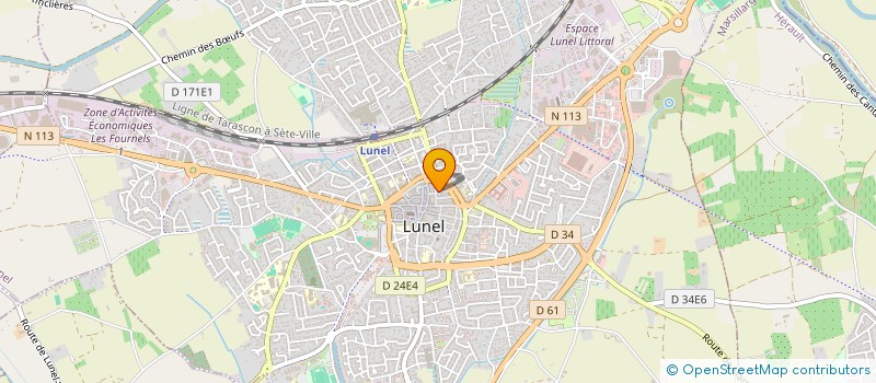 localisation de l'entreprise MONSIEUR AHMED BELHAJ  LUNEL