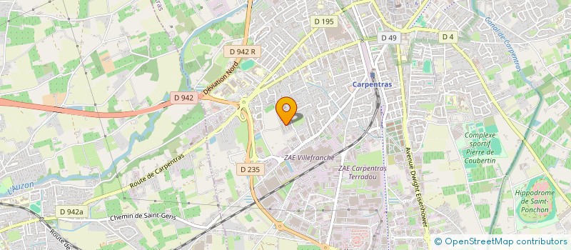 localisation de l'entreprise MONSIEUR AHMED BEN ATTIA à CARPENTRAS