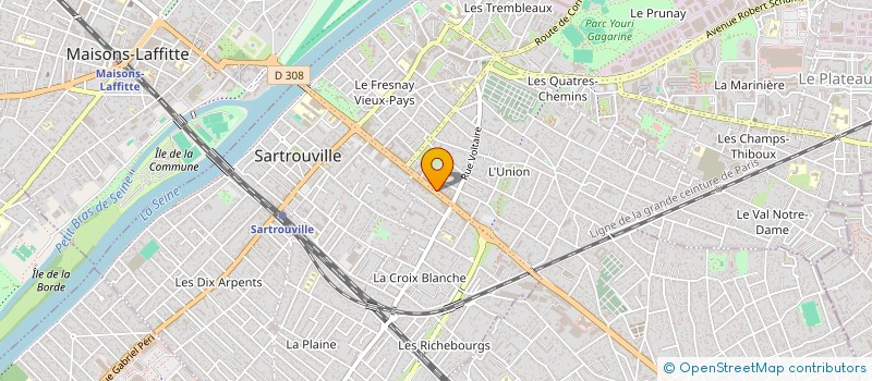 localisation de l'entreprise MONSIEUR AHMED BEN HAMDA à SARTROUVILLE