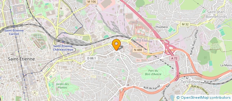 localisation de l'entreprise MONSIEUR AHMED BEN KHALIFA à SAINT-ETIENNE